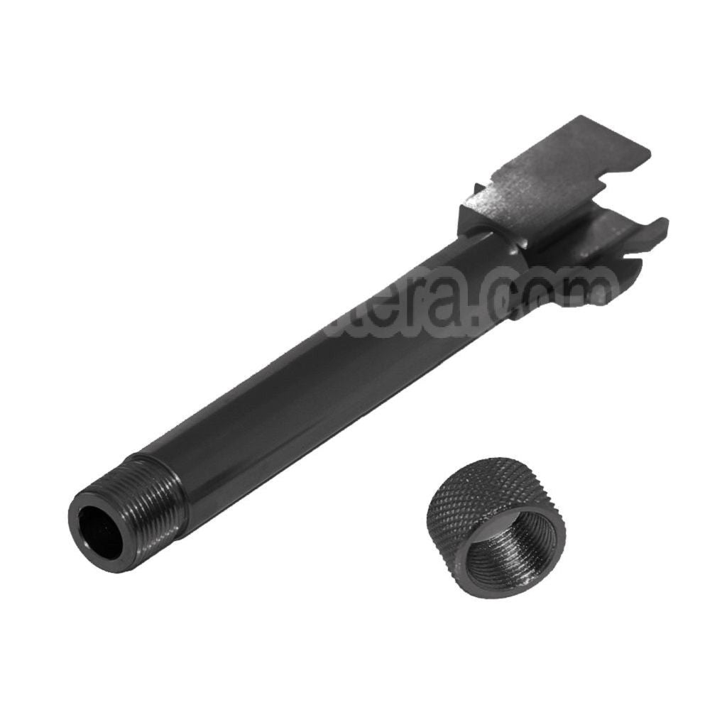 5KU CNC Aluminium Canon Extérieur Type 1 avec -14mm CCW sens antihoraire Couvre Convient pour Tokyo Marui G17 GBB Pistolet Airsoft