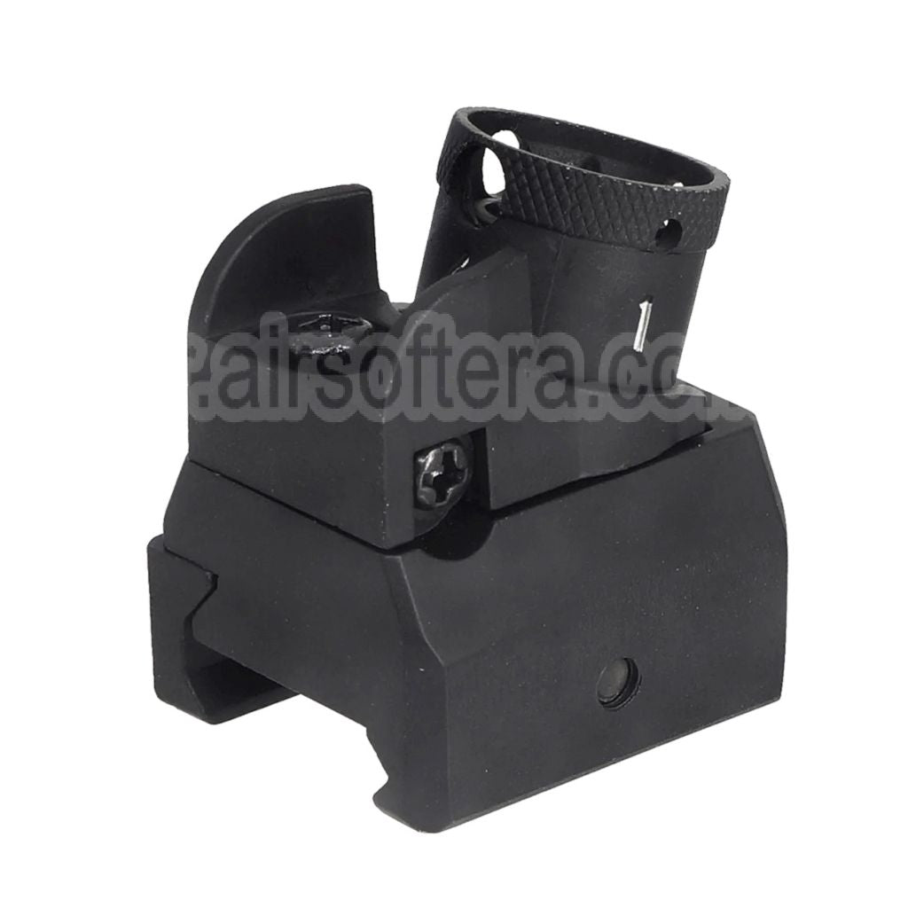 AirsoftEra Métal HK416 Combat Hausse Convient pour 20mm Picatinny Rail Fusil