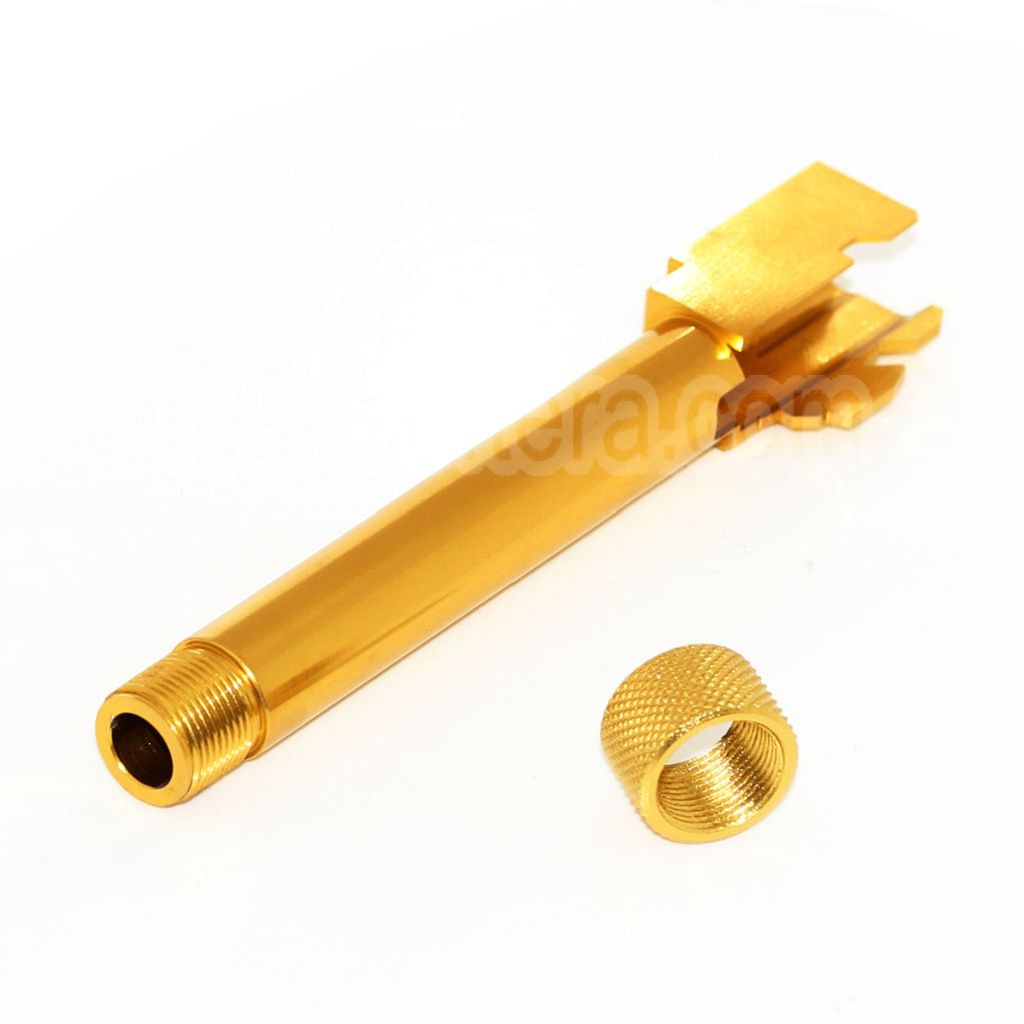 5KU CNC Aluminium Canon Extérieur Type 1 avec -14mm CCW sens antihoraire Couvre Convient pour Tokyo Marui G17 GBB Pistolet Airsoft