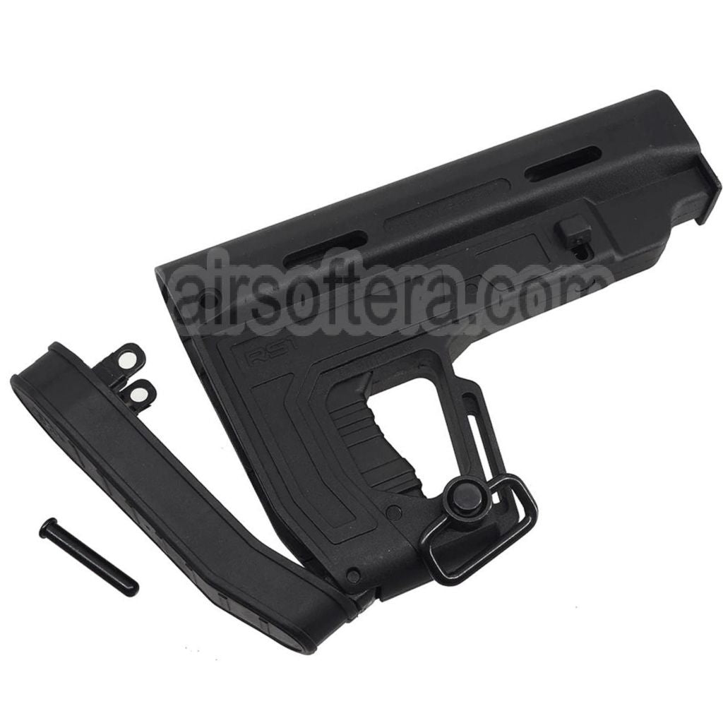 APS Poly Fiber RS1 Type 1 Crosse Convient pour M4 M16 Série AEG Fusil Airsoft Noir