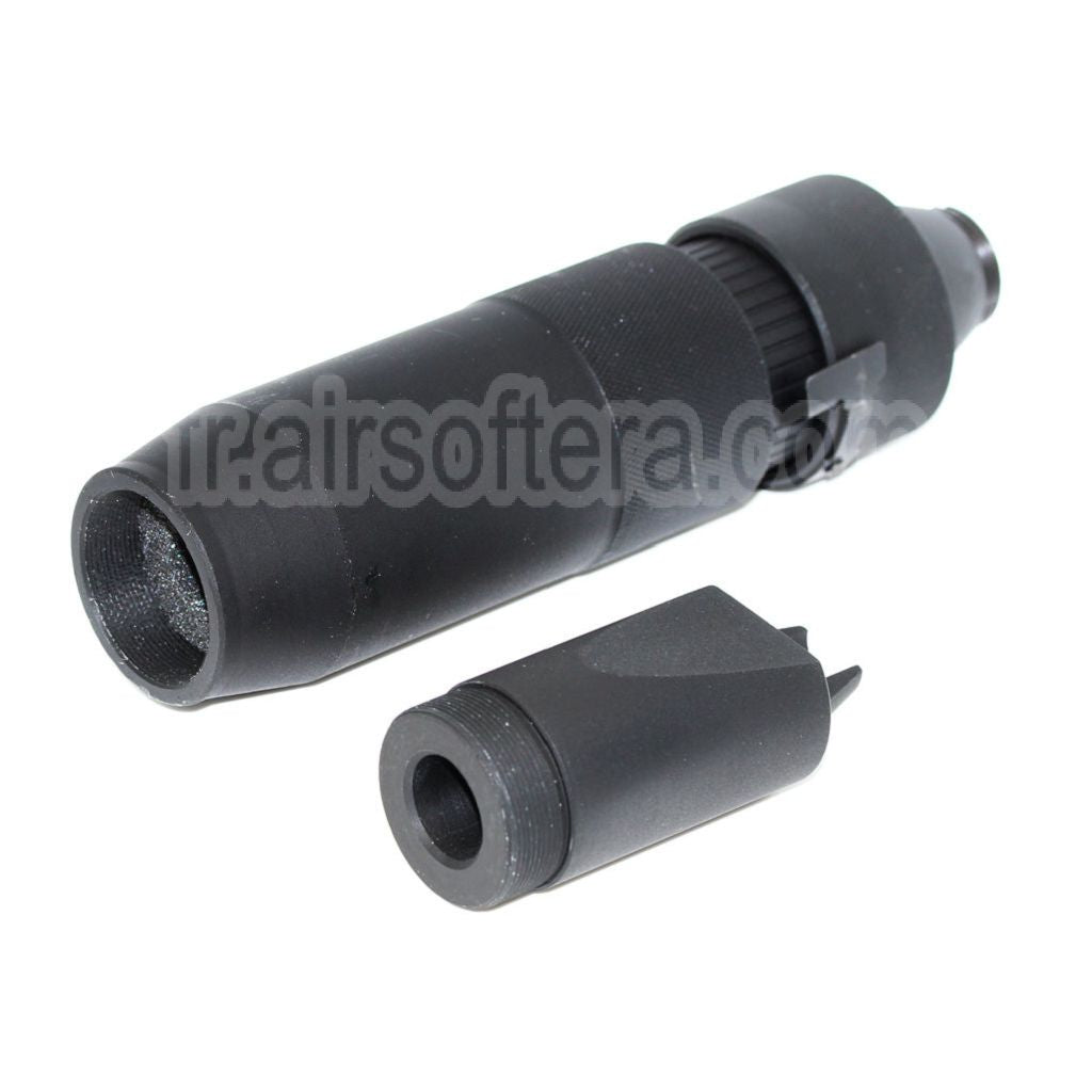 5KU PBS-4 Silencieux Convient pour -14mm CCW sens antihoraire Canon AK Série Fusil Airsoft Noir
