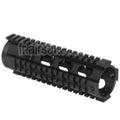 5KU 183mm Fighting Cat Carabine Length Free Float Garde-Main 4-Side Rail System Convient pour M4 M16 Série AEG GBB Fusil Airsoft Noir