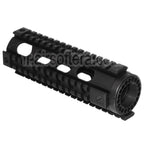 5KU 183mm Fighting Cat Carabine Length Free Float Garde-Main 4-Side Rail System Convient pour M4 M16 Série AEG GBB Fusil Airsoft Noir