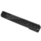 5KU 380mm TJ Competition Style Free Float Garde-Main 4-Side Rail System Convient pour M4 M16 Série AEG GBB Fusil Airsoft Noir