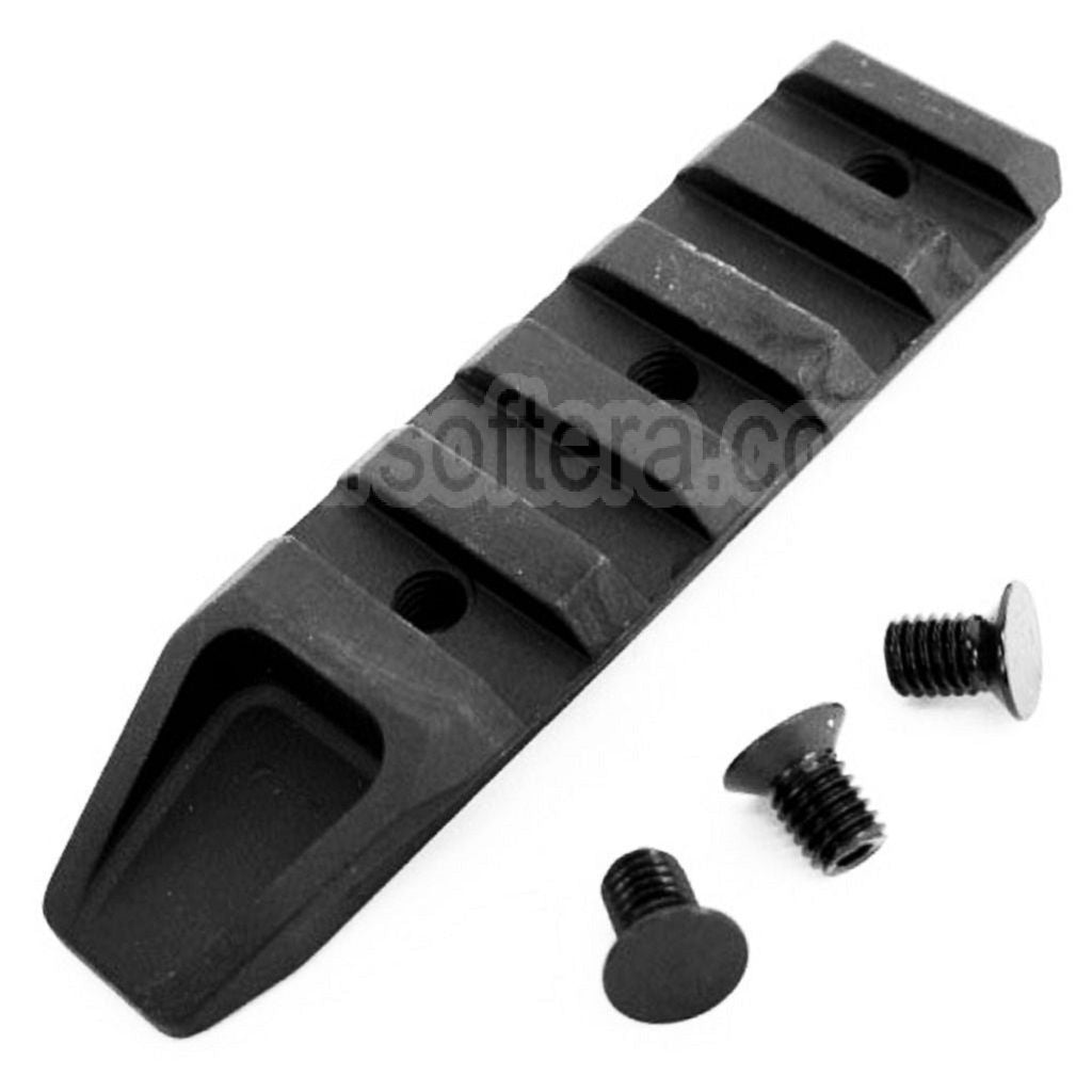 Panneau de rail 5KU 5 Slots adapté pour URX RAS Garde-Main System Noir