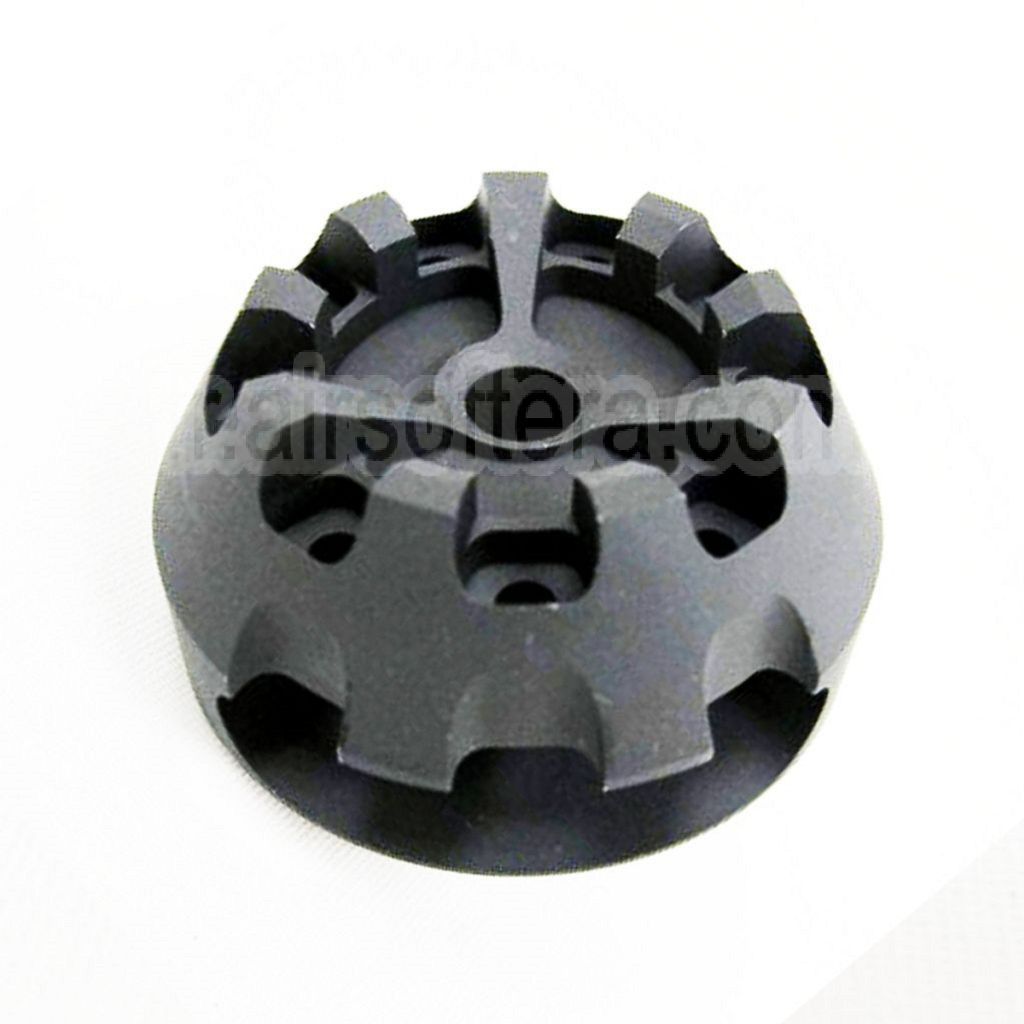 5KU Aluminium Cookie Cutter Comp Frein de Bouche Convient pour -14mm CCW sens antihoraire Canon Fusil Airsoft Noir