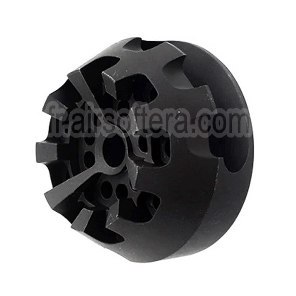 5KU Aluminium Cookie Cutter Comp Frein de Bouche Type-2 Convient pour -14mm CCW sens antihoraire Canon Fusil Airsoft Noir
