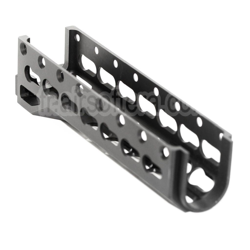 5KU 155mm Alfa Bas Rail de Garde-Main Convient pour GHK LCT INOKASU D-BOYS Tokyo Marui AK Série AEG Fusil Airsoft Noir