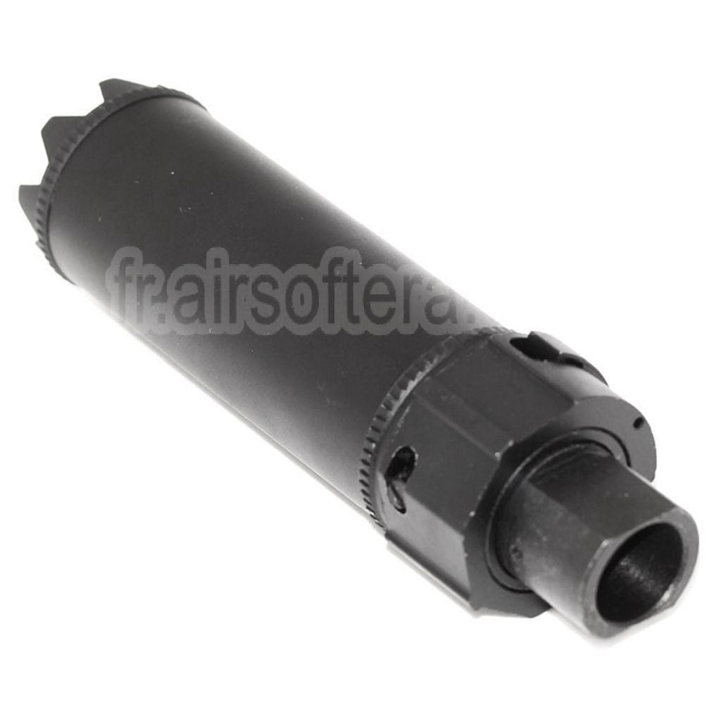 5KU Socom Mini Monster QD Silencieux avec Frein de Bouche Convient pour -14mm CCW sens antihoraire Canon Fusil Airsoft Noir