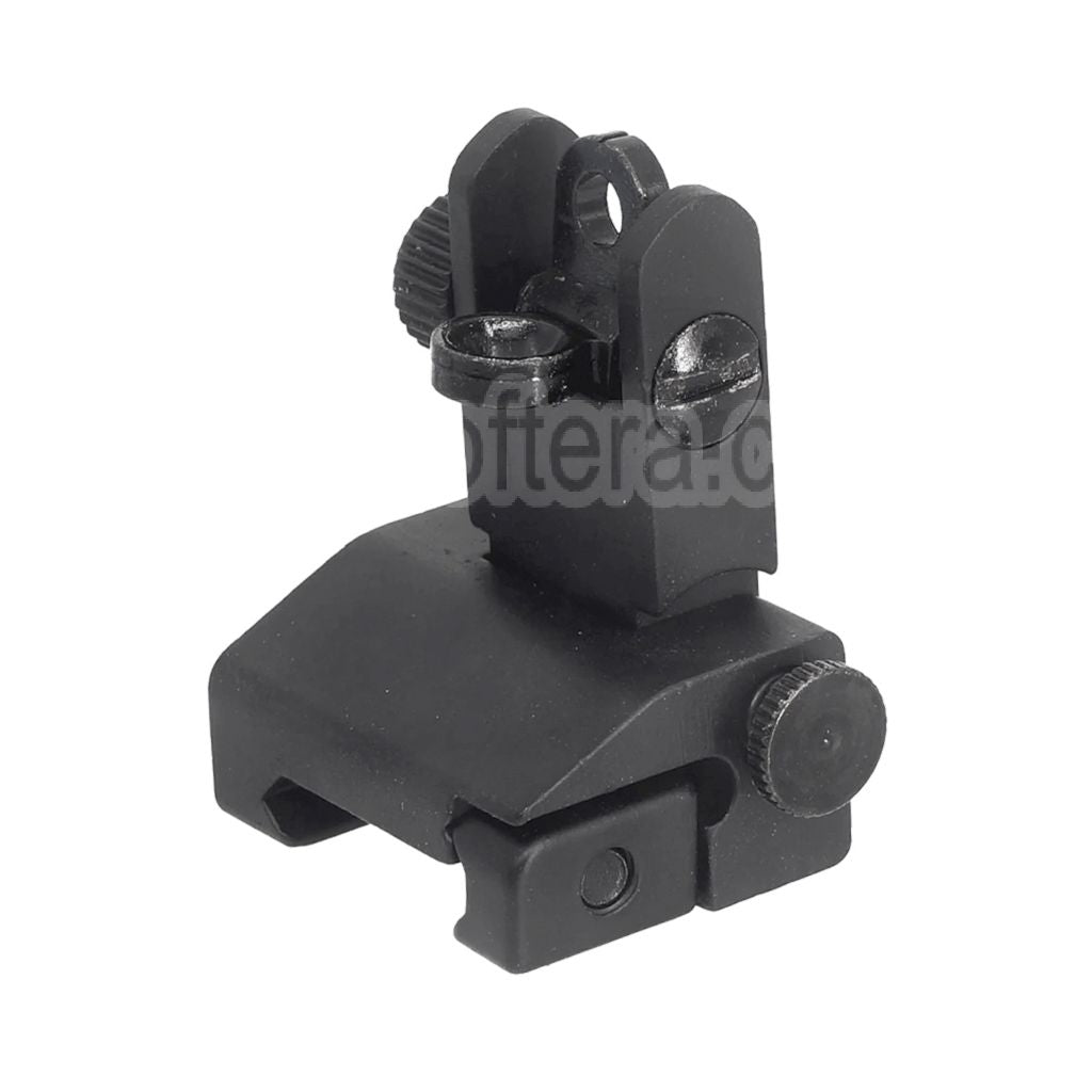 AirsoftEra Métal Alliage Rabattable Hausse Convient pour 20mm Picatinny Rail Fusil