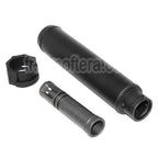 5KU 193mm SOCOM556 AR QD Silencieux A avec Frein de Bouche Convient pour -14mm CCW sens antihoraire Canon Fusil Airsoft Noir