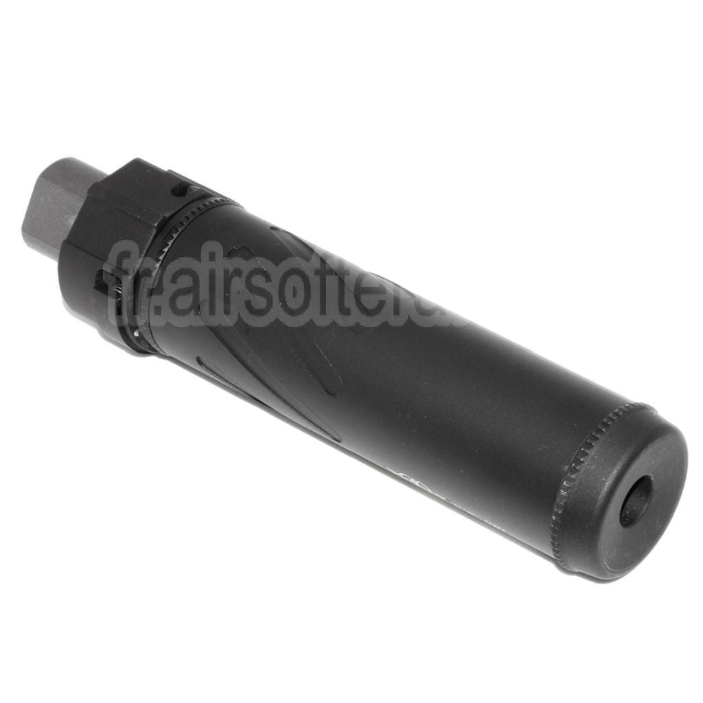 5KU 153mm/173mm SOCOM556 RC QD Silencieux avec Frein de Bouche Convient pour -14mm CCW sens antihoraire Canon Fusil Airsoft Noir