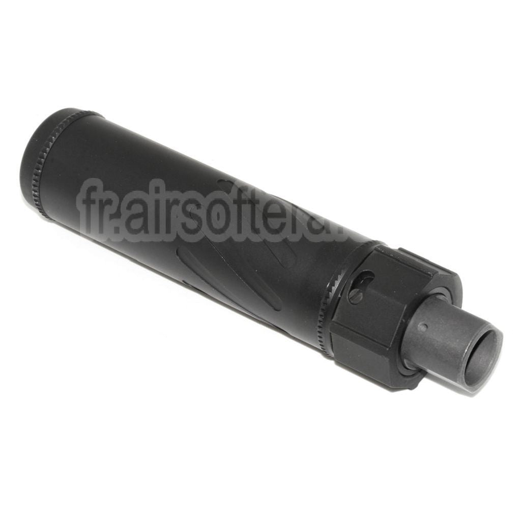 5KU 153mm/173mm SOCOM556 RC QD Silencieux avec Frein de Bouche Convient pour -14mm CCW sens antihoraire Canon Fusil Airsoft Noir