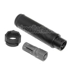 5KU 153mm/173mm SOCOM556 RC QD Silencieux avec Frein de Bouche Convient pour -14mm CCW sens antihoraire Canon Fusil Airsoft Noir