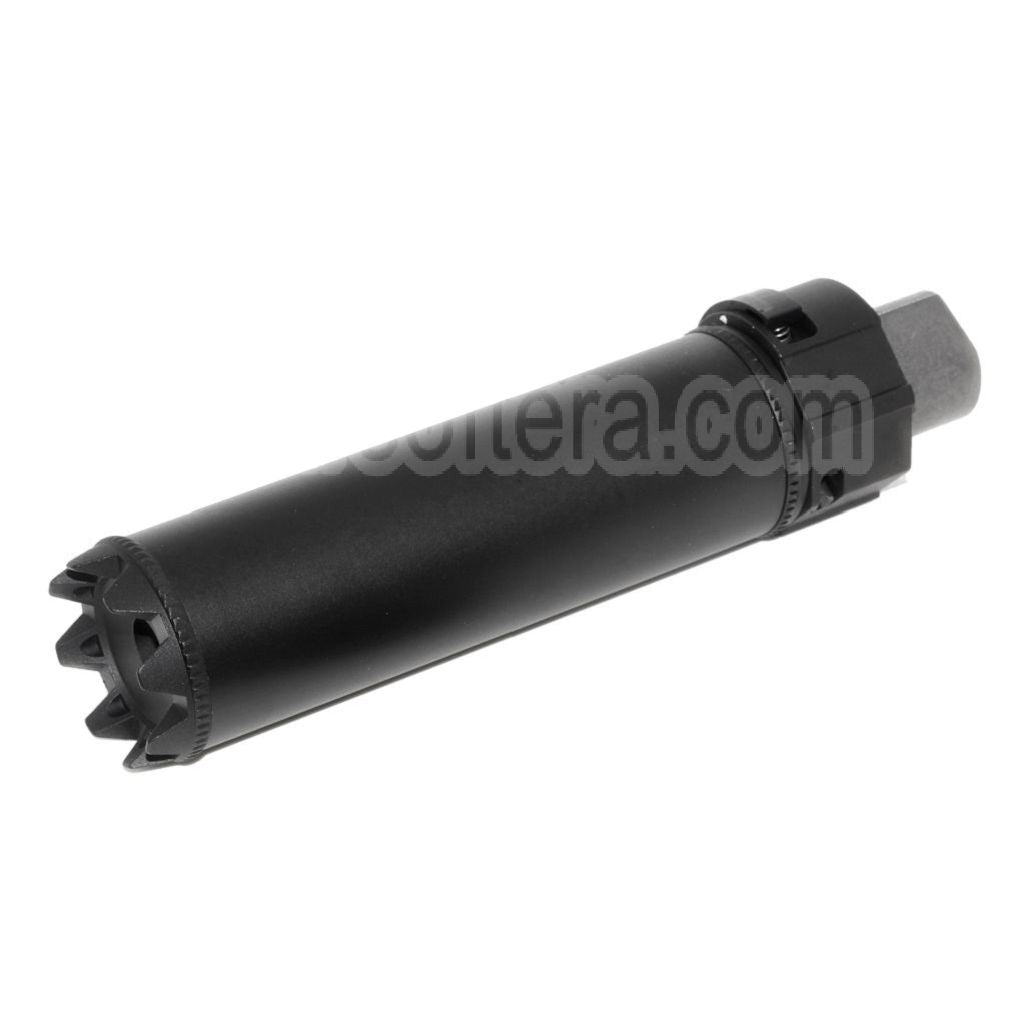 5KU 175mm SOCOM RC Monster QD Silencieux avec Frein de Bouche Convient pour -14mm CCW sens antihoraire Canon Fusil Airsoft Noir