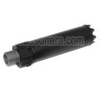 5KU 175mm SOCOM RC Monster QD Silencieux avec Frein de Bouche Convient pour -14mm CCW sens antihoraire Canon Fusil Airsoft Noir