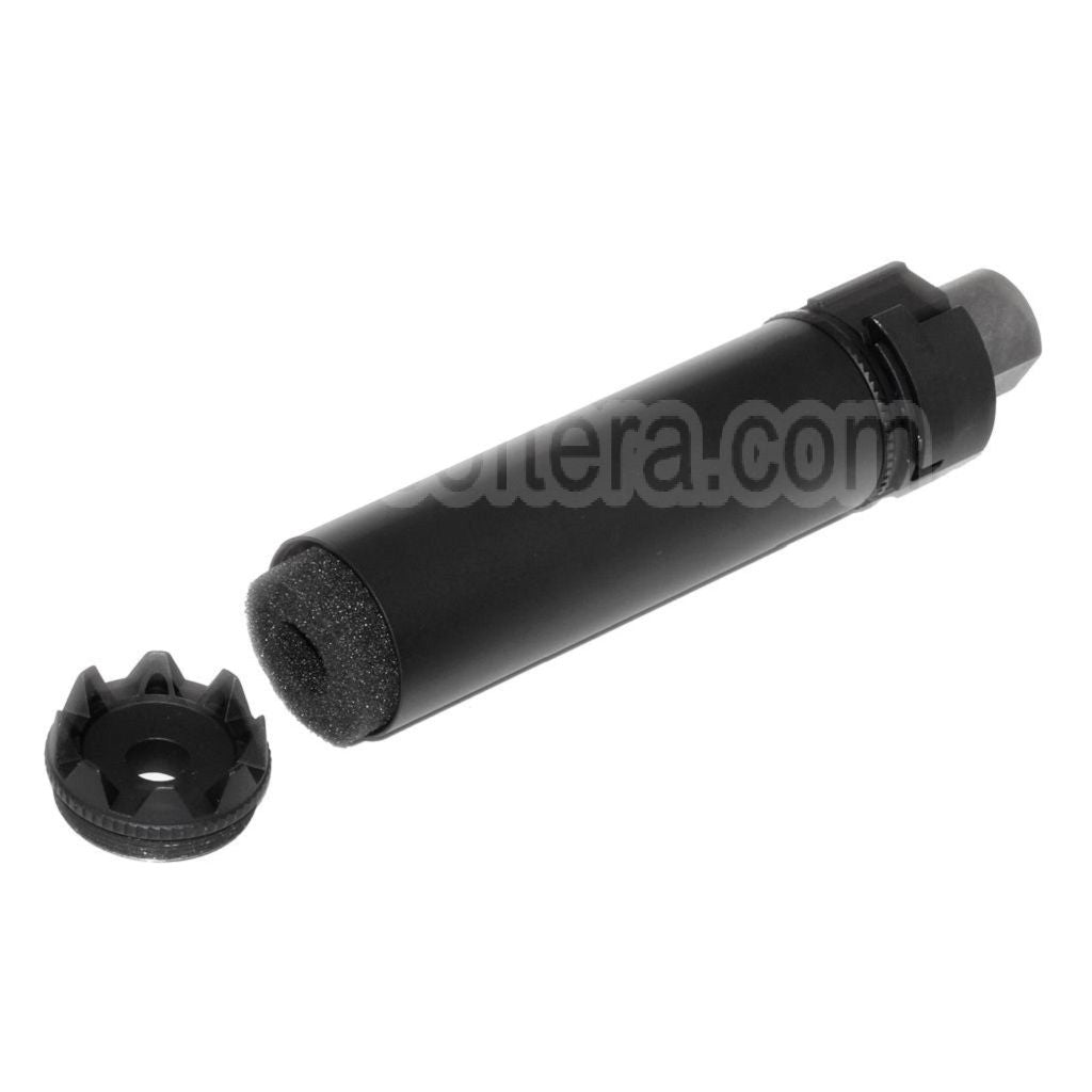 5KU 175mm SOCOM RC Monster QD Silencieux avec Frein de Bouche Convient pour -14mm CCW sens antihoraire Canon Fusil Airsoft Noir