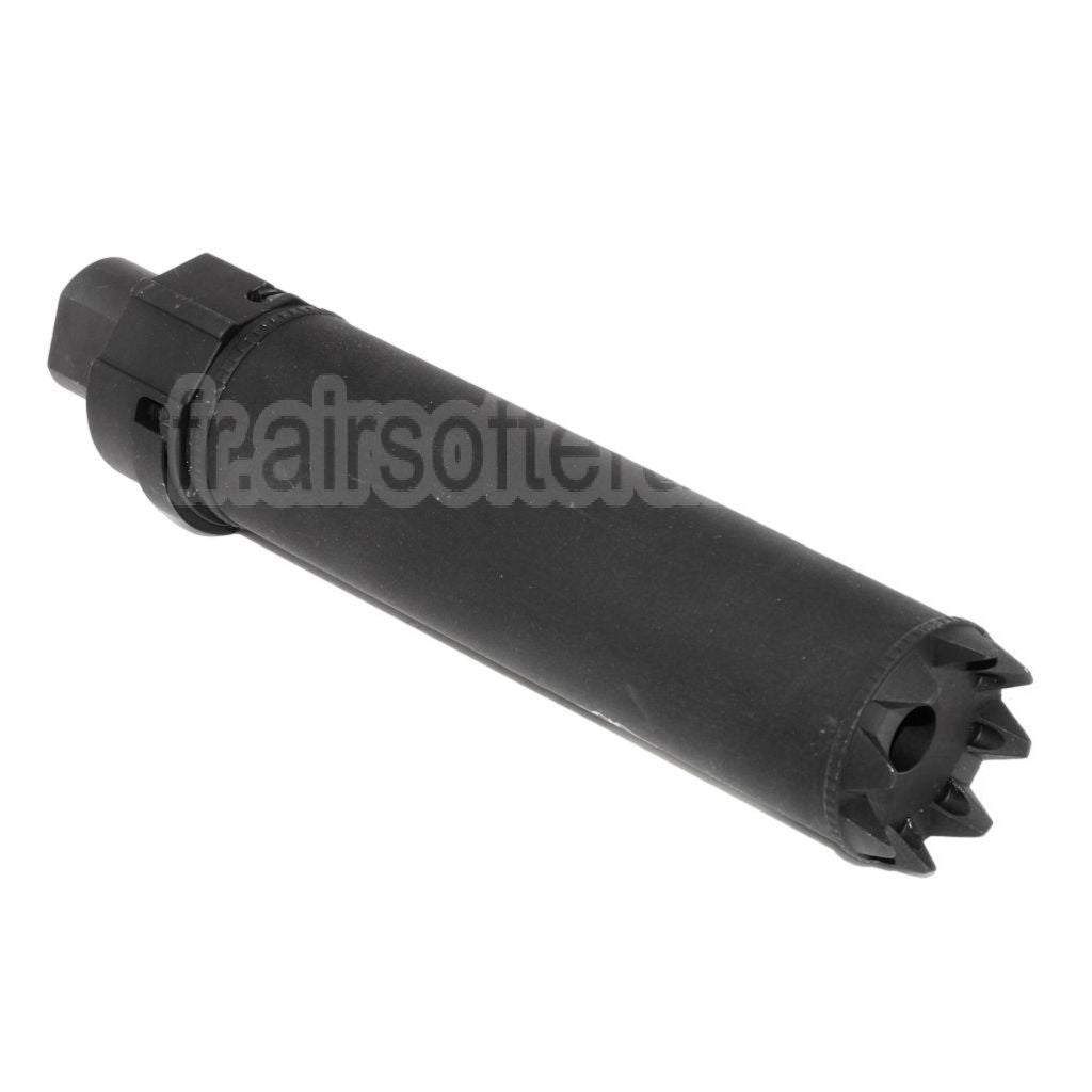 5KU 170mm/191mm SOCOM MG Monster QD Silencieux avec Frein de Bouche Convient pour -14mm CCW sens antihoraire Canon Fusil Airsoft Noir