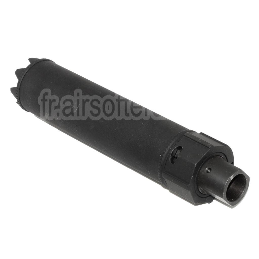 5KU 170mm/191mm SOCOM MG Monster QD Silencieux avec Frein de Bouche Convient pour -14mm CCW sens antihoraire Canon Fusil Airsoft Noir