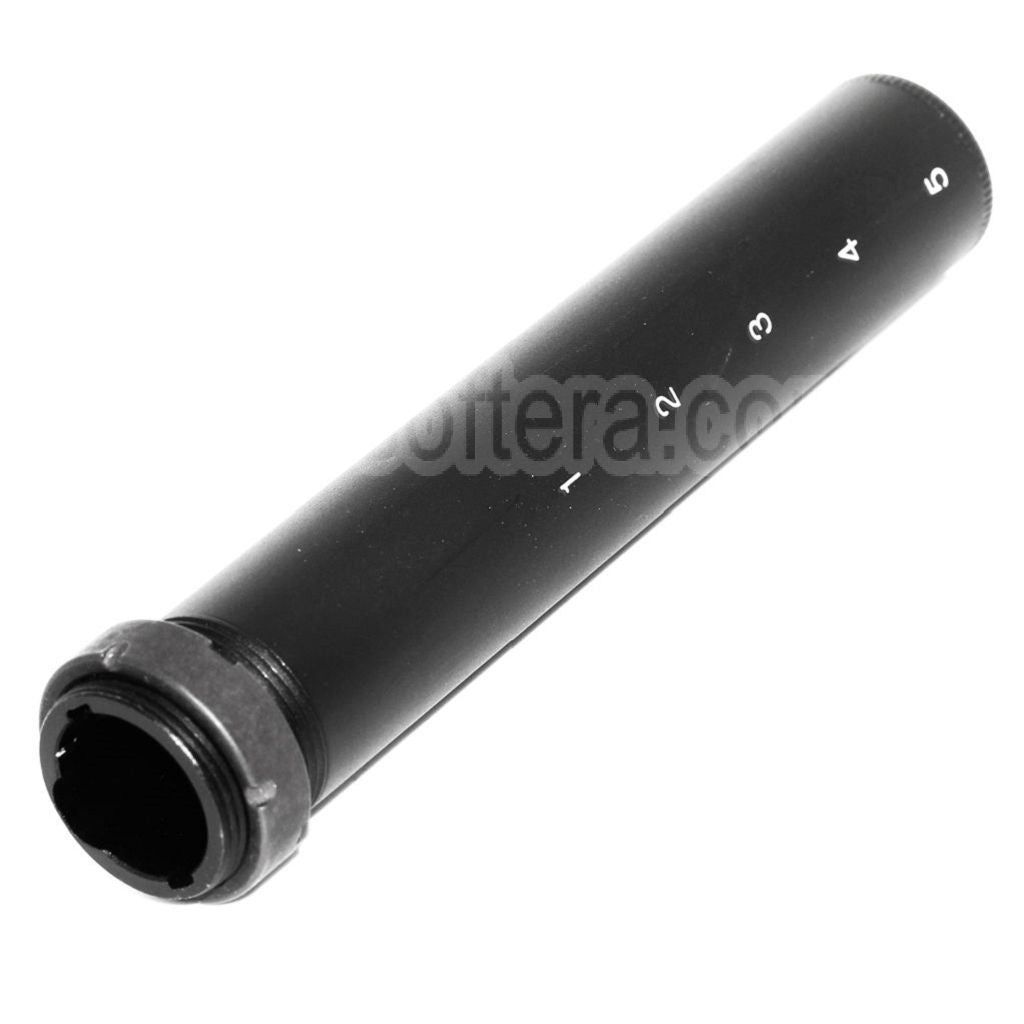 5KU 5-Positions Crosse Buffer Tube Convient pour M4 M16 Série AEG Fusil Airsoft Noir
