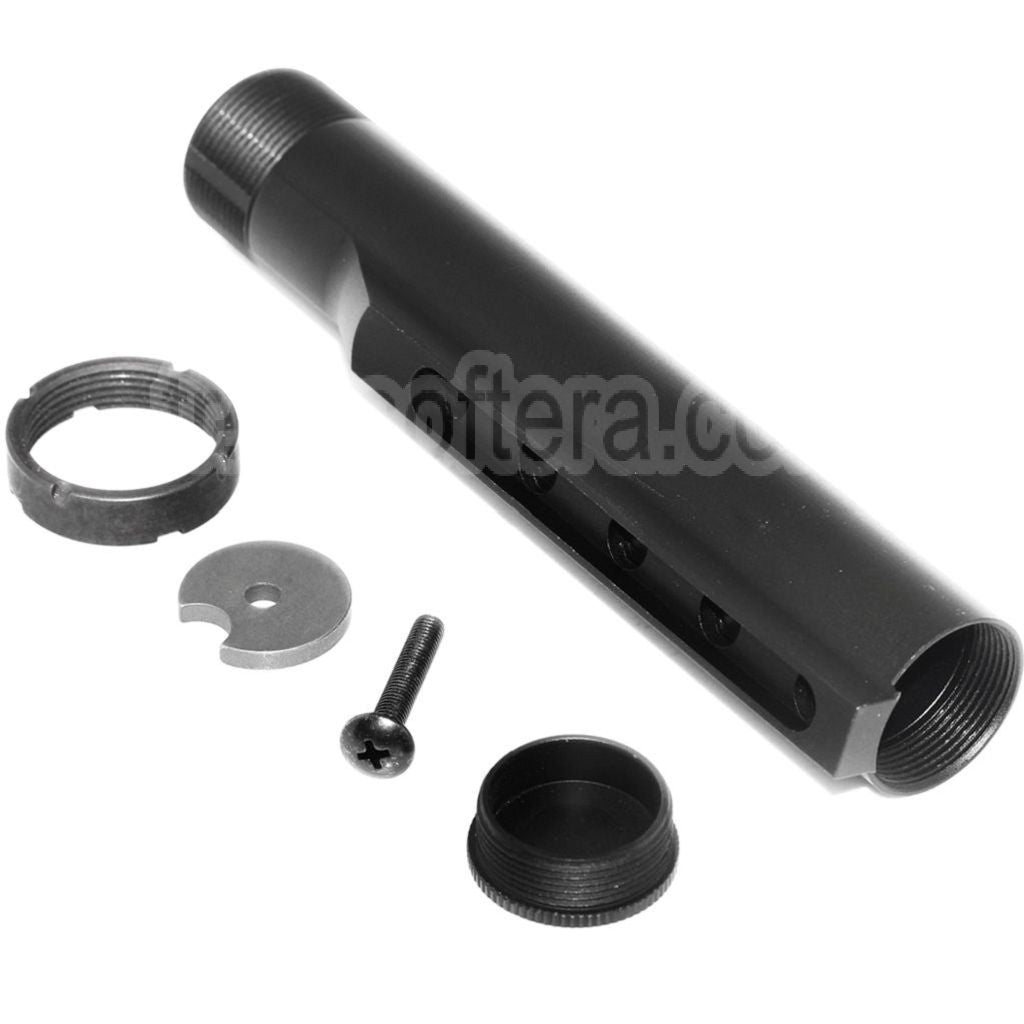 5KU 5-Positions Crosse Buffer Tube Convient pour M4 M16 Série AEG Fusil Airsoft Noir