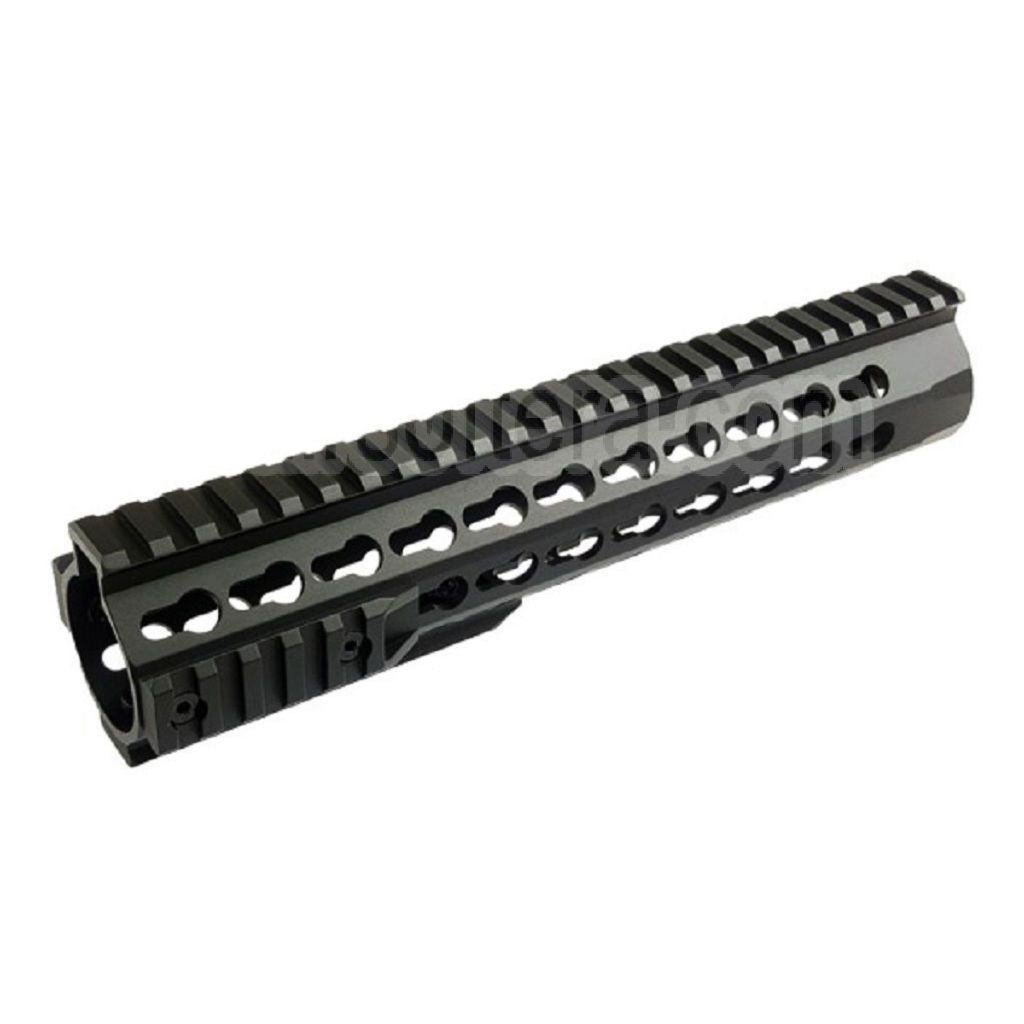 CYMA Aluminium 10 Pouces 255mm Keymod Rail de Garde-Main Convient pour Tokyo Marui APS CYMA M4 M16 Série AEG Fusil Airsoft Noir