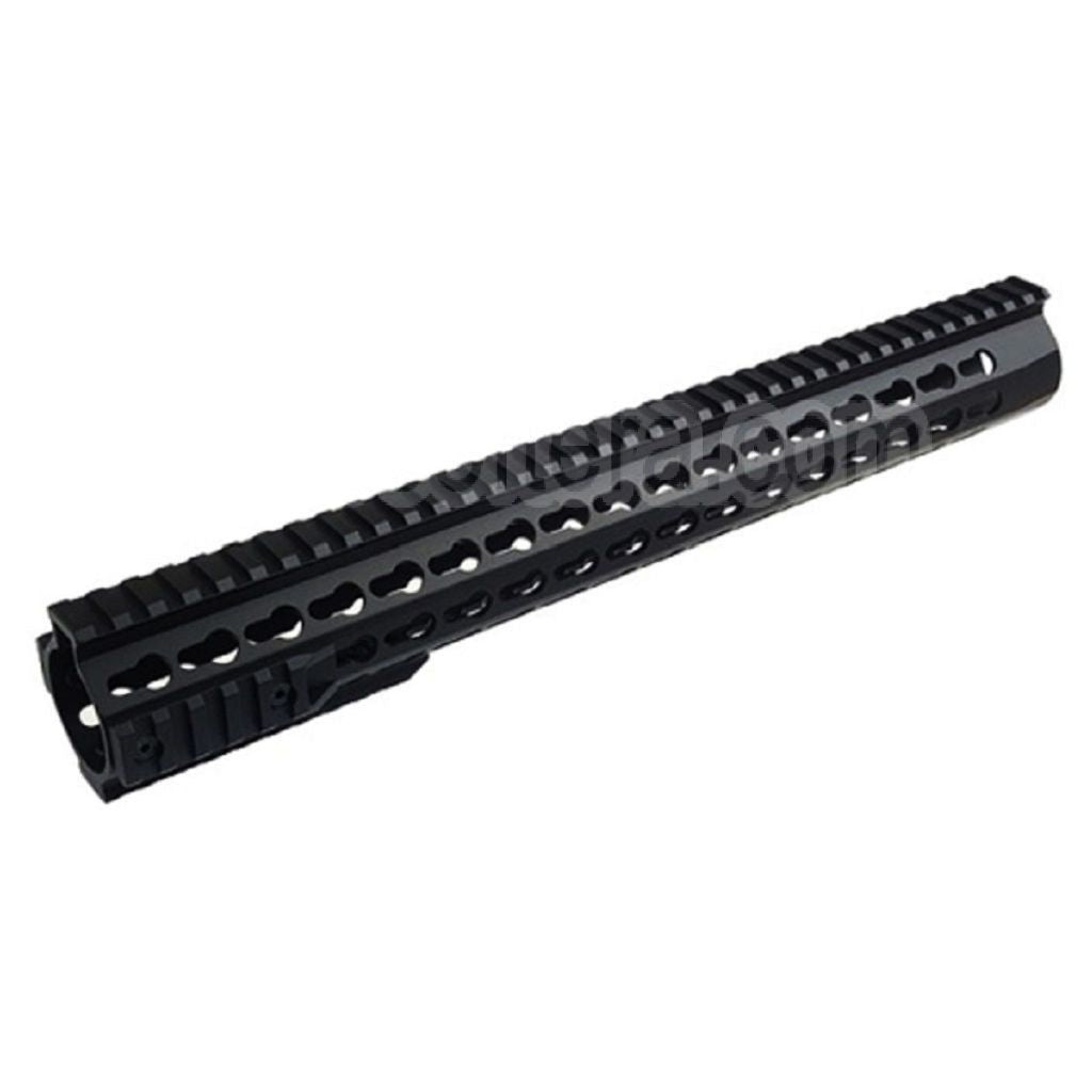 CYMA Aluminium URX4 14.5 Pouces 380mm Keymod Rail de Garde-Main Convient pour Tokyo Marui APS CYMA M4 M16 Série AEG Fusil Airsoft Noir