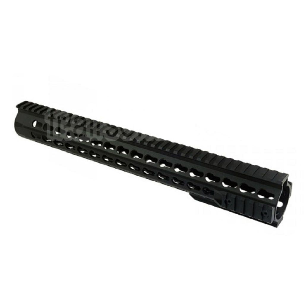 CYMA Aluminium URX4 14.5 Pouces 380mm Keymod Rail de Garde-Main Convient pour Tokyo Marui APS CYMA M4 M16 Série AEG Fusil Airsoft Noir