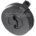 AirsoftEra 370 Billes Chargeur Tambour Convient pour WELL R2 Tokyo Marui Vz61 SCORPION Série SMG Fusil Noir