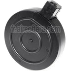 AirsoftEra 370 Billes Chargeur Tambour Convient pour WELL R2 Tokyo Marui Vz61 SCORPION Série SMG Fusil Noir