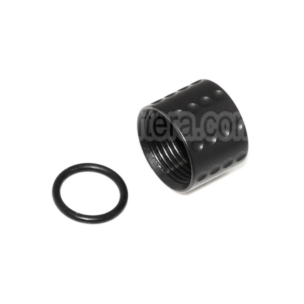 5KU Spots Knurled Canon Filetage Couvre-filet -14mm CCW sens antihoraire Convient pour Tokyo Marui G17 GBB Pistolet Airsoft