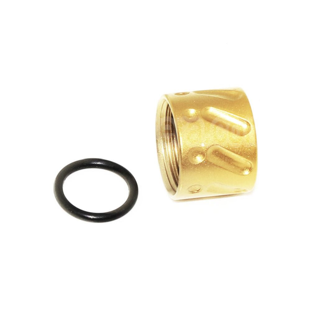 5KU Knurled Canon Filetage Couvre-filet -14mm CCW sens antihoraire Convient pour Tokyo Marui G17 GBB Pistolet Airsoft