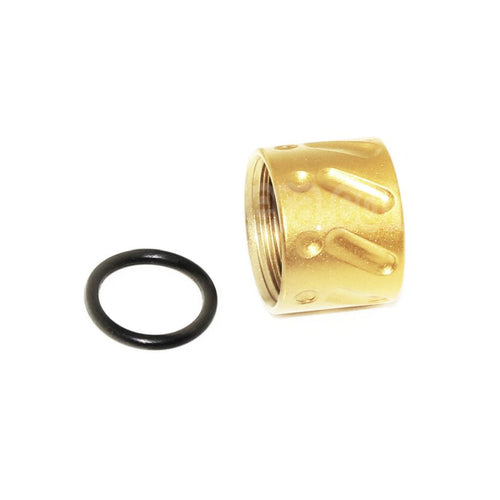 5KU Knurled Canon Filetage Couvre-filet -14mm CCW sens antihoraire Convient pour Tokyo Marui G17 GBB Pistolet Airsoft