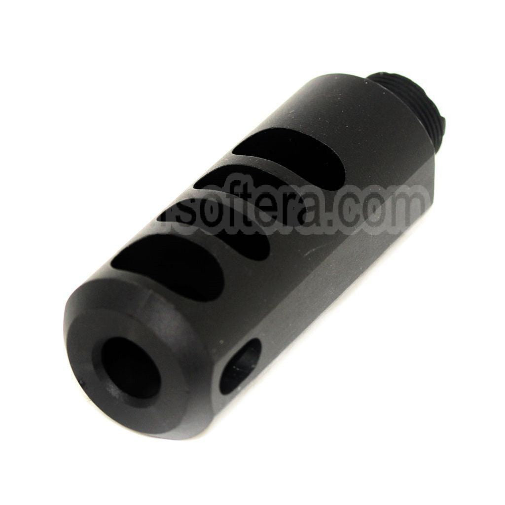 Compensateur 5KU Type 0 + 14mm CW sens Filetage horaire adapté pour Tokyo Marui Hi-Capa 5.1 Série GBB Pistolet Airsoft Noir