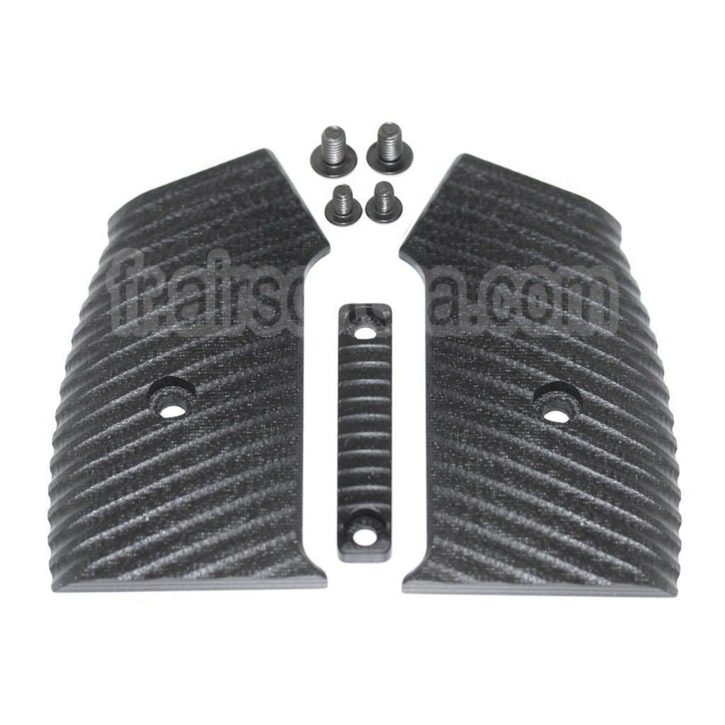 5KU Changeable Complète Modulaire Pistolet Poignée Set (Knurly) Convient pour M4 M16 Série GBB Fusil Airsoft Noir