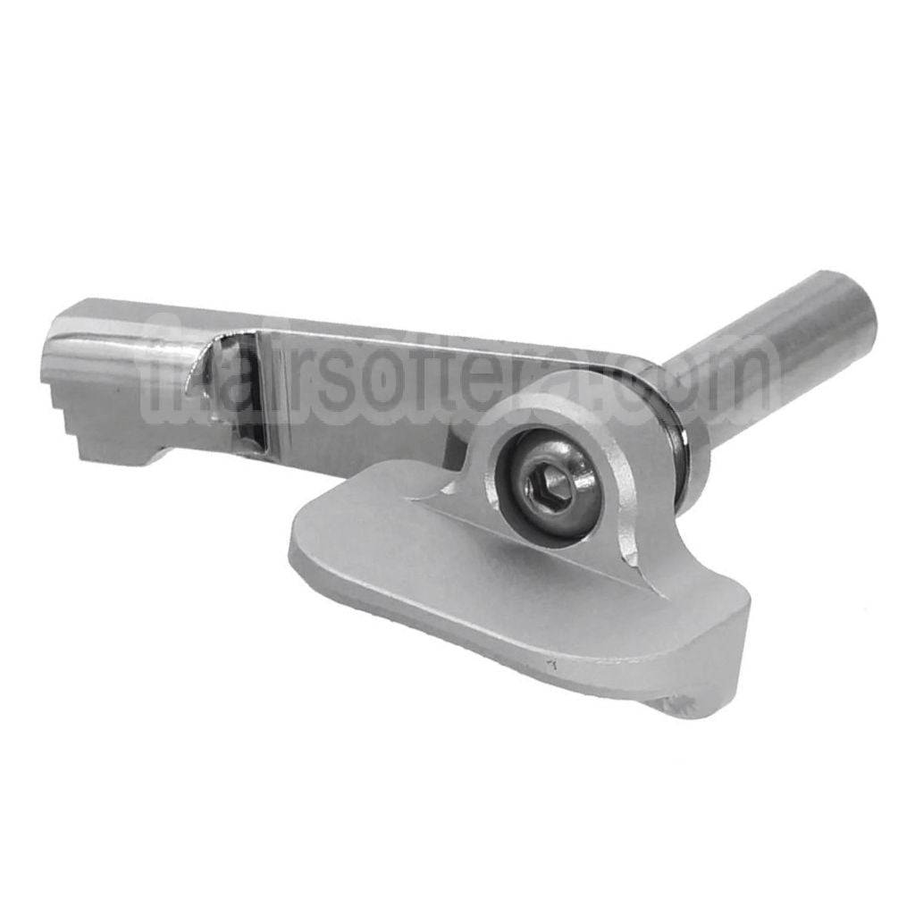 AIP Acier Inoxydable Glissière Verrou avec Pouce Repose Convient pour Tokyo Marui Hi-Capa 5.1 4.3 Série GBB Pistolets Airsoft
