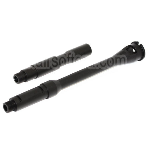 5KU 14.5 Pouces Aluminium M4A1 Canon Extérieur -14mm CCW sens antihoraire Convient pour WA M4 M16 Série GBB Fusil Airsoft Noir