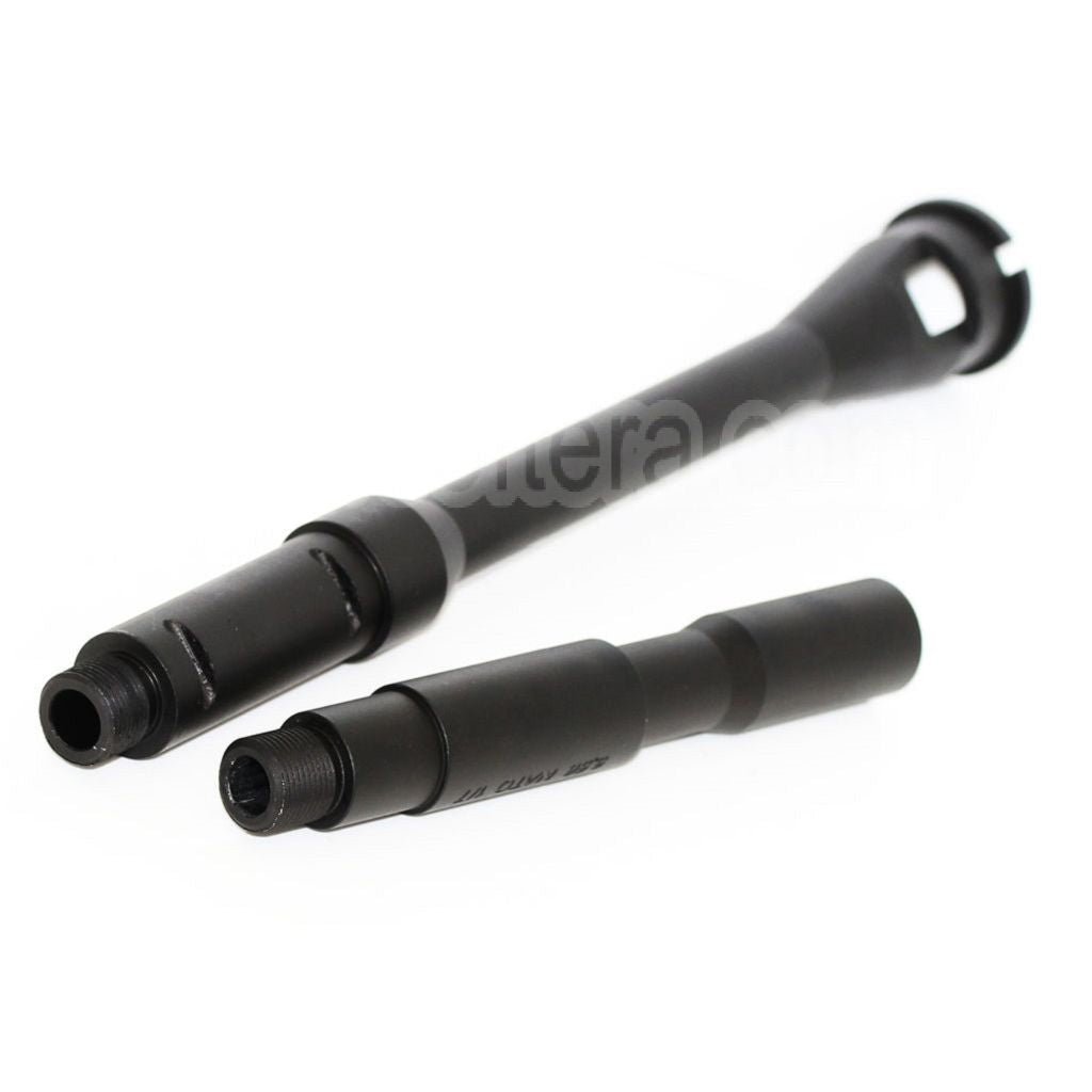 5KU 14.5 Pouces Aluminium M4A1 Canon Extérieur -14mm CCW sens antihoraire Convient pour WA M4 M16 Série GBB Fusil Airsoft Noir