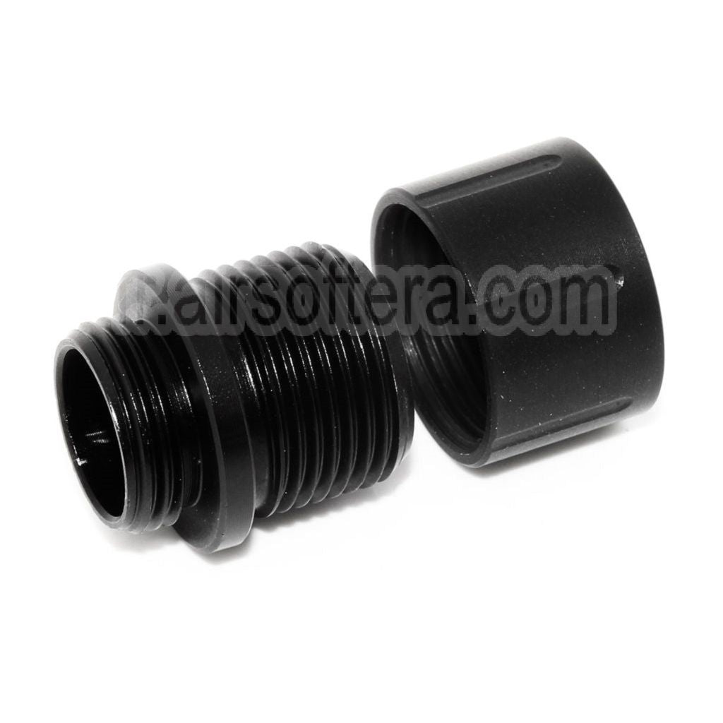 AirsoftEra Canon Silencieux Compensateur Adaptateur Convient pour G17 -12mm CCW -14mm CCW sens antihoraire avec Filetage Couvre-filet