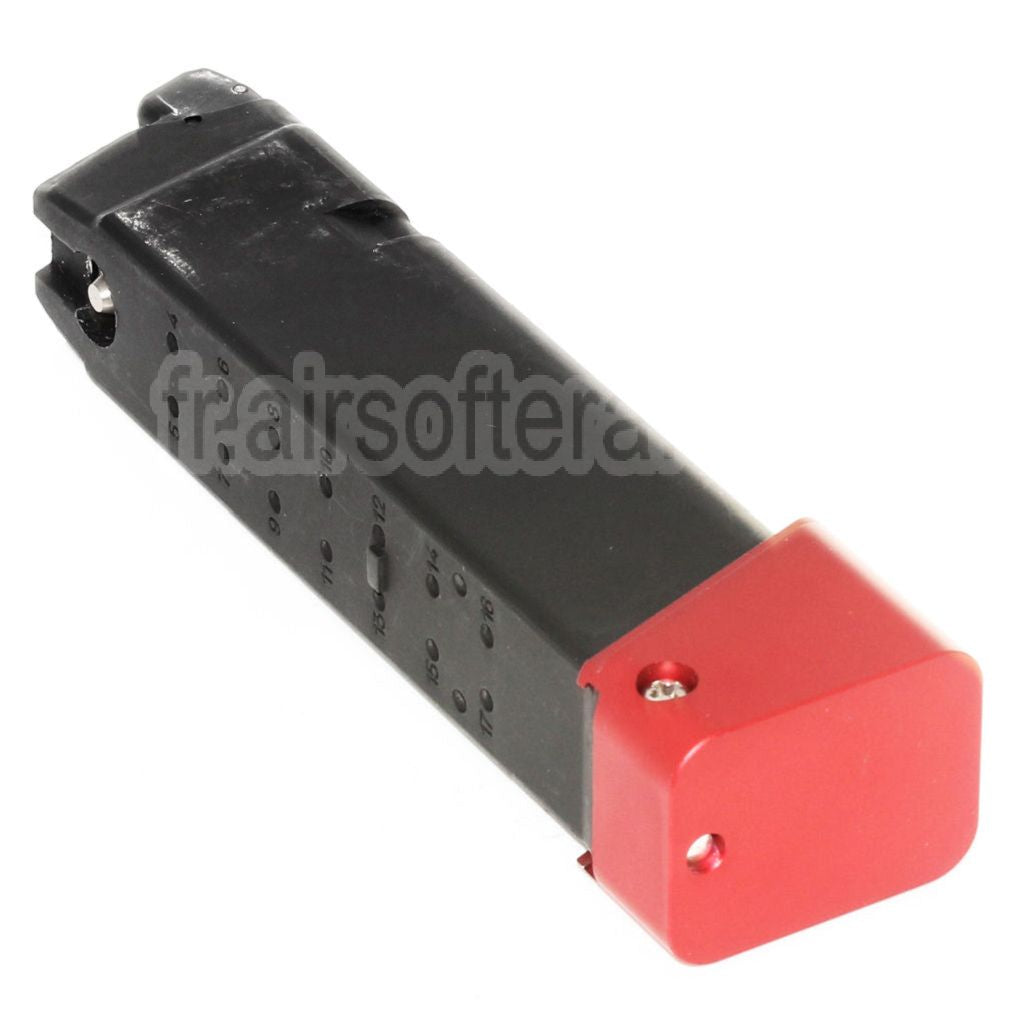 DOUBLE BELL 24 Billes Co2 Chargeur Convient pour G17 G18C G-Série GBB Pistolet Airsoft Noir/Rouge