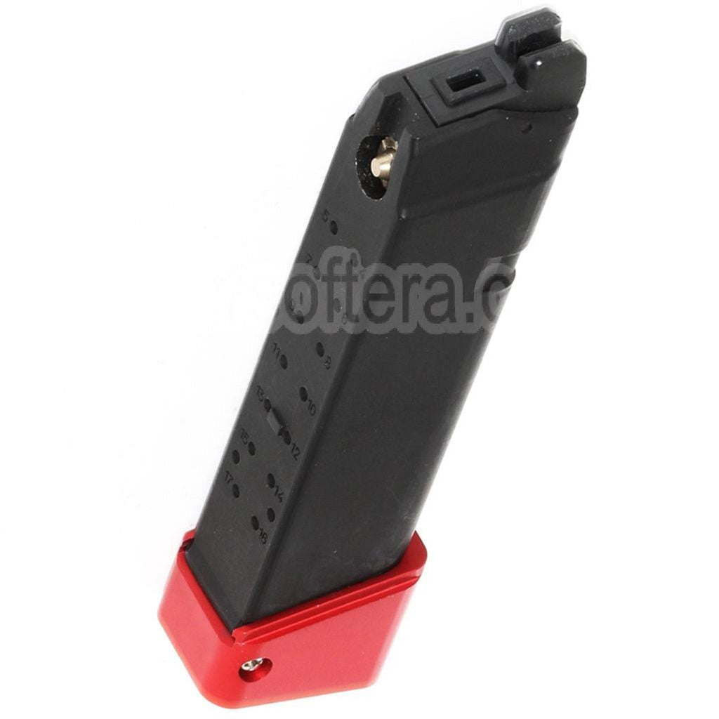 DOUBLE BELL 24 Billes Co2 Chargeur Convient pour G17 G18C G-Série GBB Pistolet Airsoft Noir/Rouge