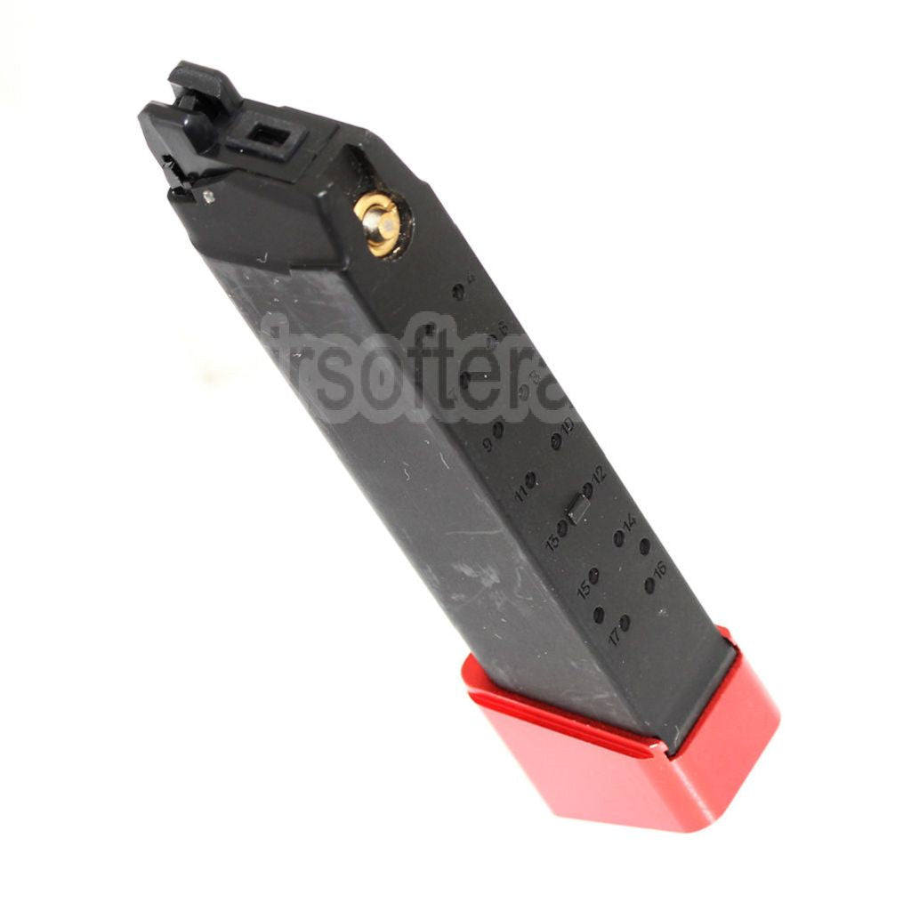 DOUBLE BELL 22 Billes Gaz Chargeur Convient pour G17 G18C G-Série GBB Pistolet Airsoft Noir/Rouge