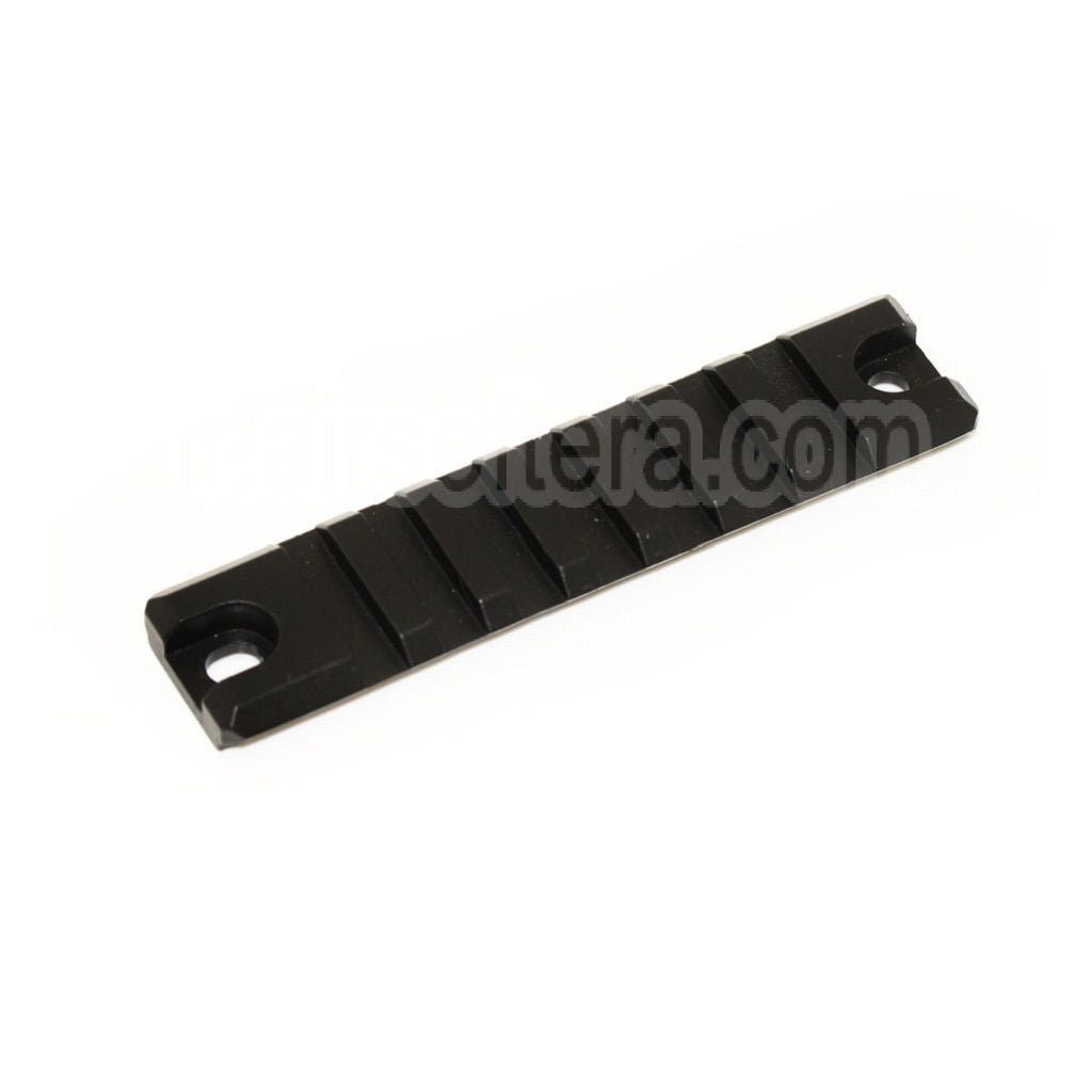 AirsoftEra 90mm Full Métal Petit Side Rail Convient pour WELL Tokyo Marui MP7A1 R4 AEP SMG Fusil Noir
