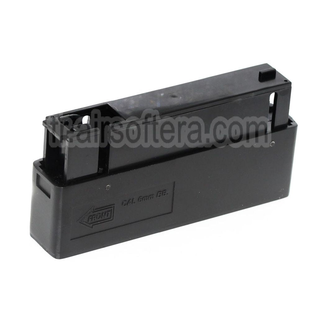 AirsoftEra 25 Billes Métal Chargeur Convient pour WELL MB01 MB04 MB05 L96 G21 G22 Bolt Action Sniper Fusil Noir