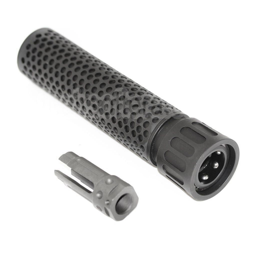5KU 179mm 7 Pouces KAC Style QDC/CQB Silencieux avec Frein de Bouche Convient pour -14mm CCW sens antihoraire Canon Fusil Airsoft