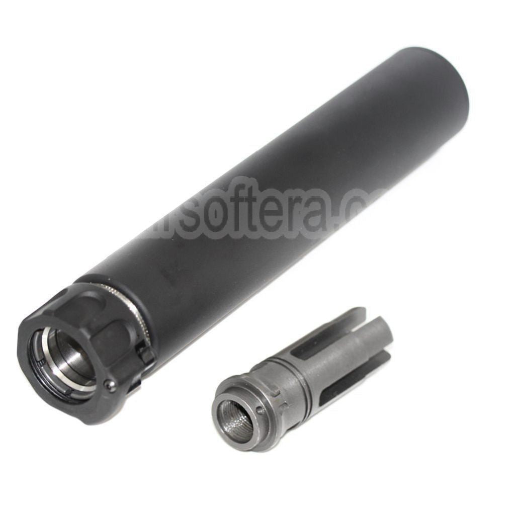 5KU 213mm SOCOM762 RC Silencieux avec Frein de Bouche Convient pour -14mm CCW sens antihoraire Canon Fusil Airsoft