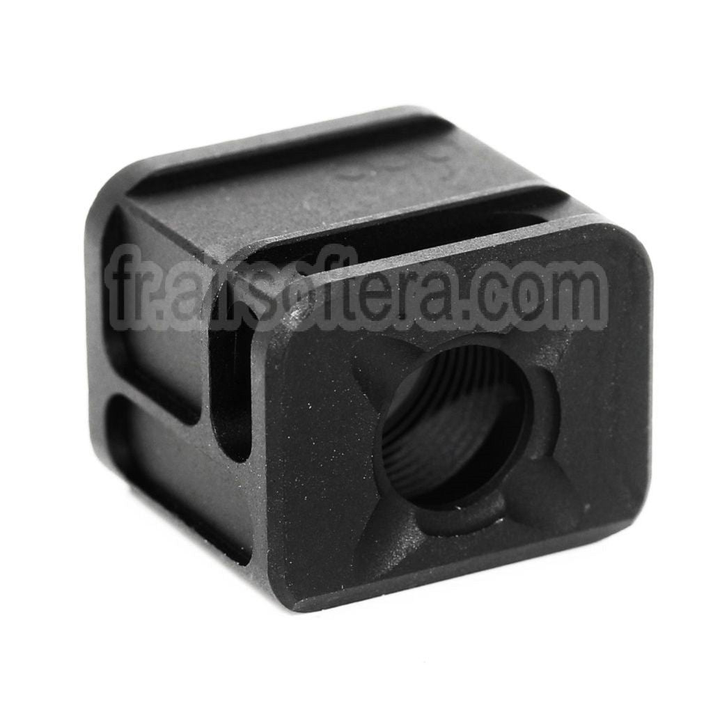 5KU SPARC-M Compensateur -14mm CCW sens antihoraire Convient pour Tokyo Marui G17 G18C GBB Pistolet Airsoft Noir