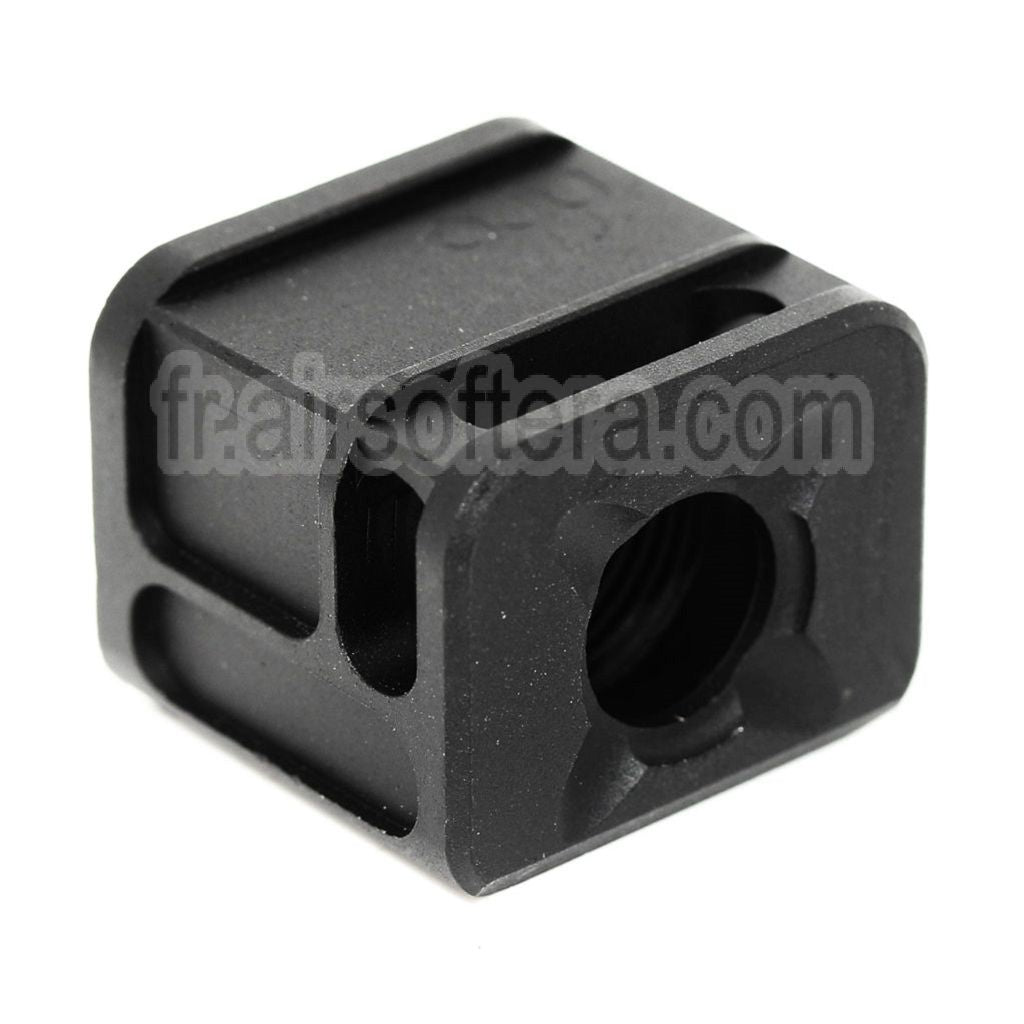 5KU SPARC-M Compensateur -14mm CCW sens antihoraire Convient pour Tokyo Marui G17 G18C GBB Pistolet Airsoft Noir