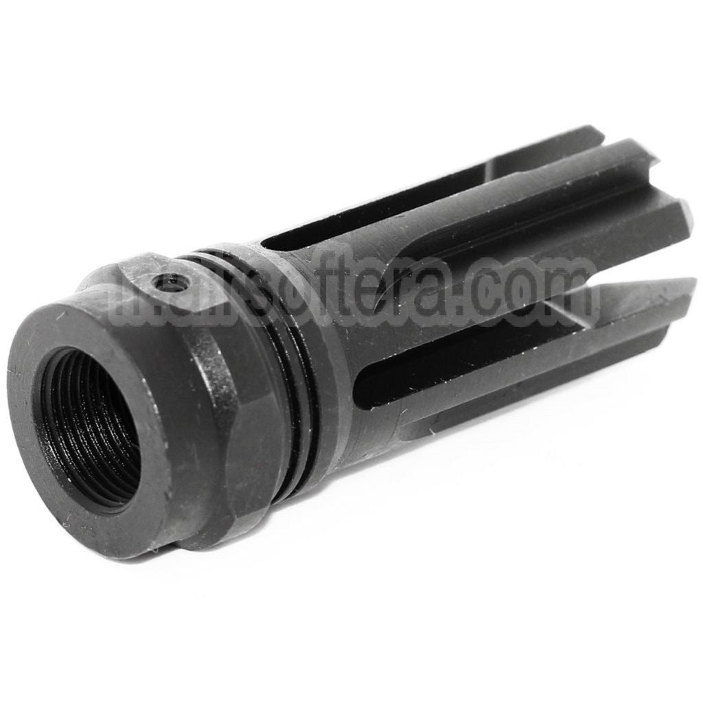 5KU 60mm VENOM Frein de Bouche Cache-Flamme Convient pour -14mm CCW sens antihoraire Canon Fusil Airsoft Noir