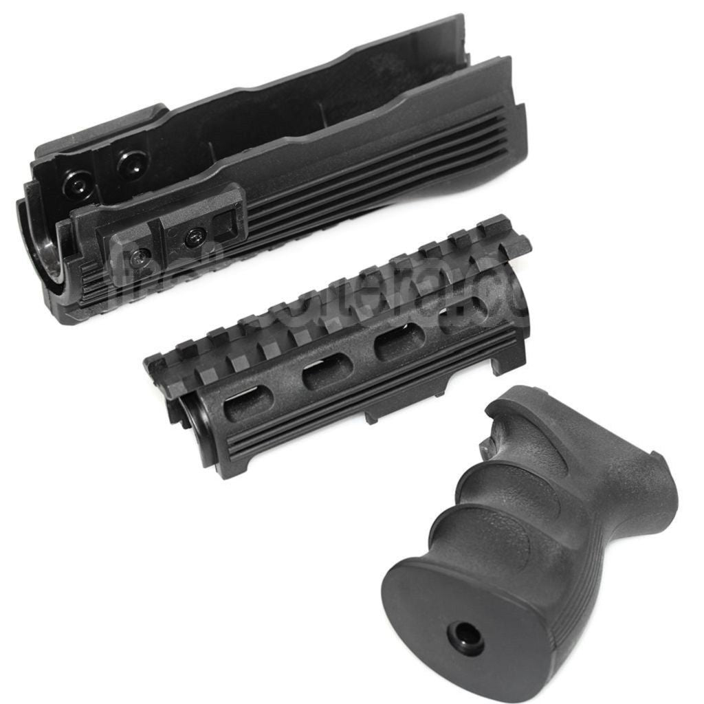 CYMA Haut Bas Rail de Garde-Main Pistolet Poignée Set Convient pour AK47 Série AEG Fusil Airsoft